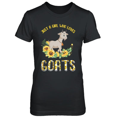 Just A Girl Who Loves Goats And Sunflowers T-Shirt & Hoodie | Teecentury.com