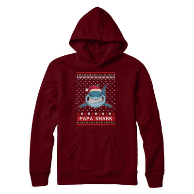 Santa Hat Papa Shark Ugly Christmas Sweater T-Shirt & Sweatshirt | Teecentury.com