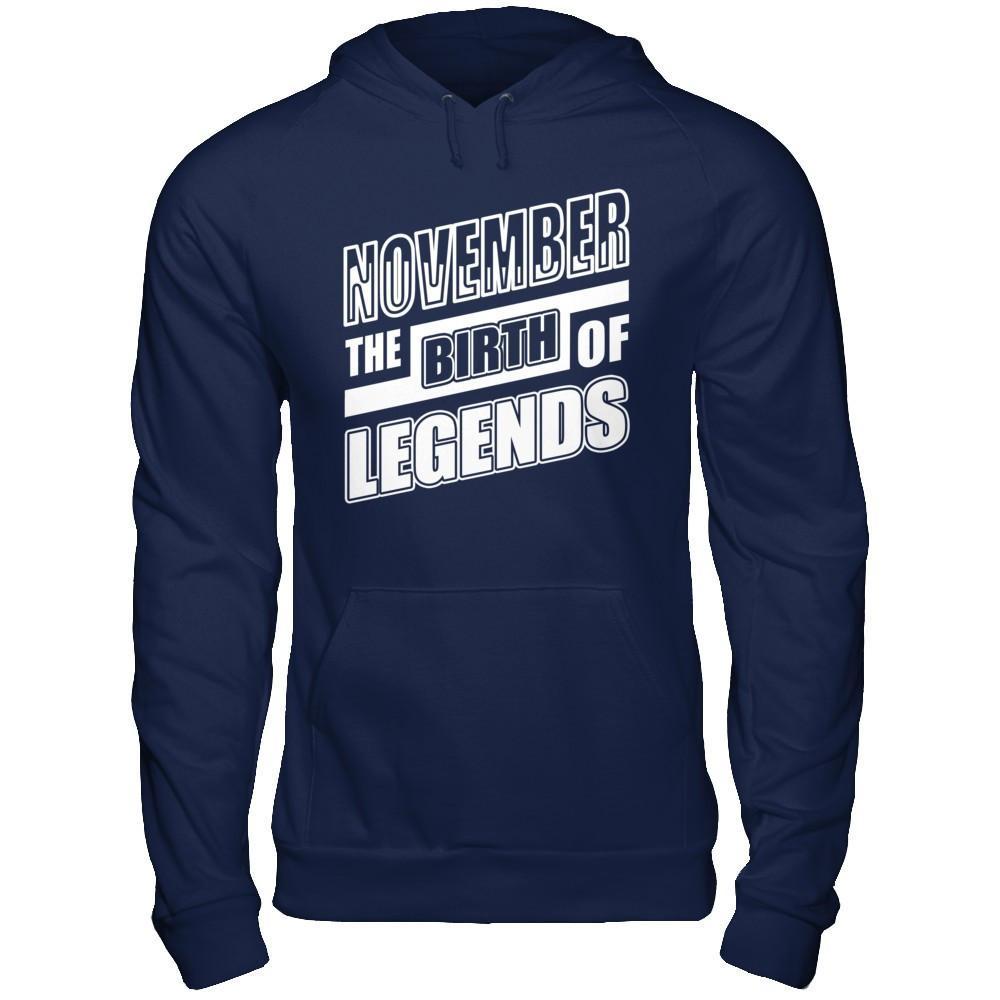 November The Birth Of Legends T-Shirt & Hoodie | Teecentury.com