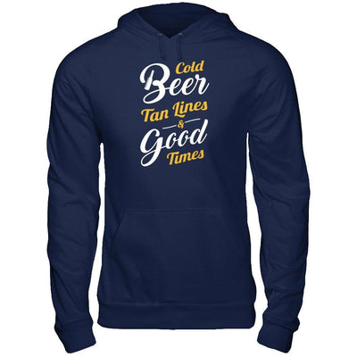 Cold Beer Tan Lines And Good Times T-Shirt & Tank Top | Teecentury.com
