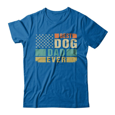 Vintage Retro BEST DOG DAD EVER American Flag Fathers Day T-Shirt & Hoodie | Teecentury.com