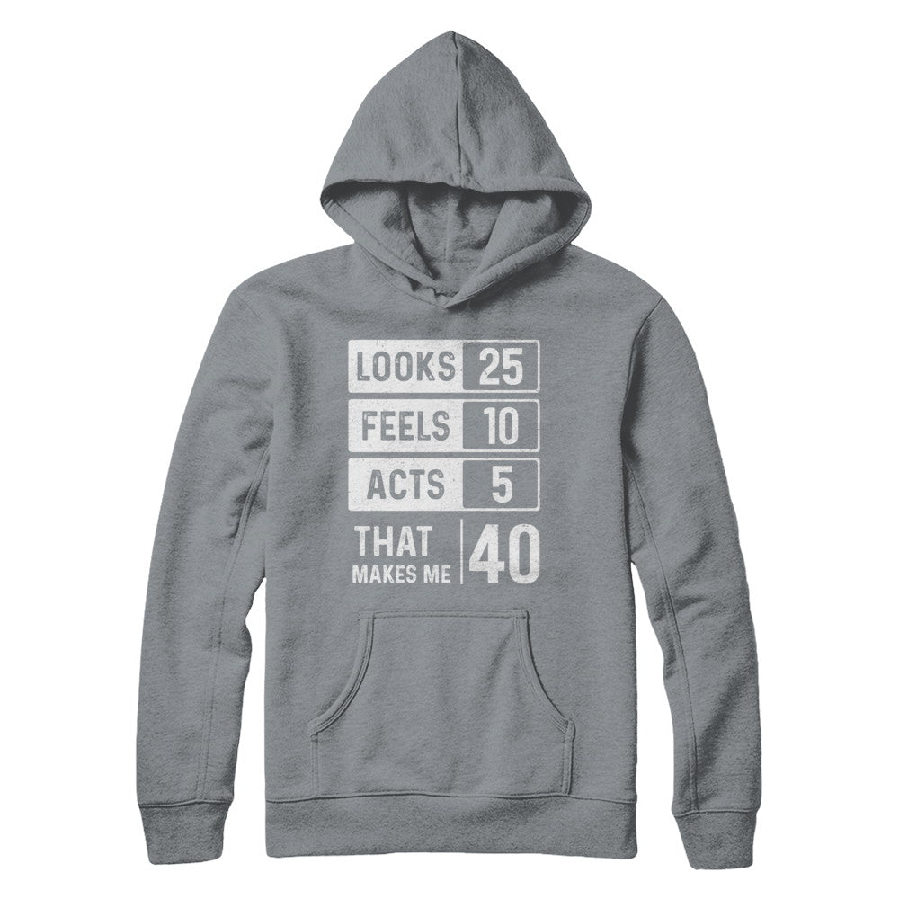 1982 40th Years Old Birthday Looks Feels Acts Make Me 40th T-Shirt & Hoodie | Teecentury.com