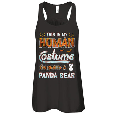 Panda Halloween My Human Costume I'm Really A Panda T-Shirt & Tank Top | Teecentury.com