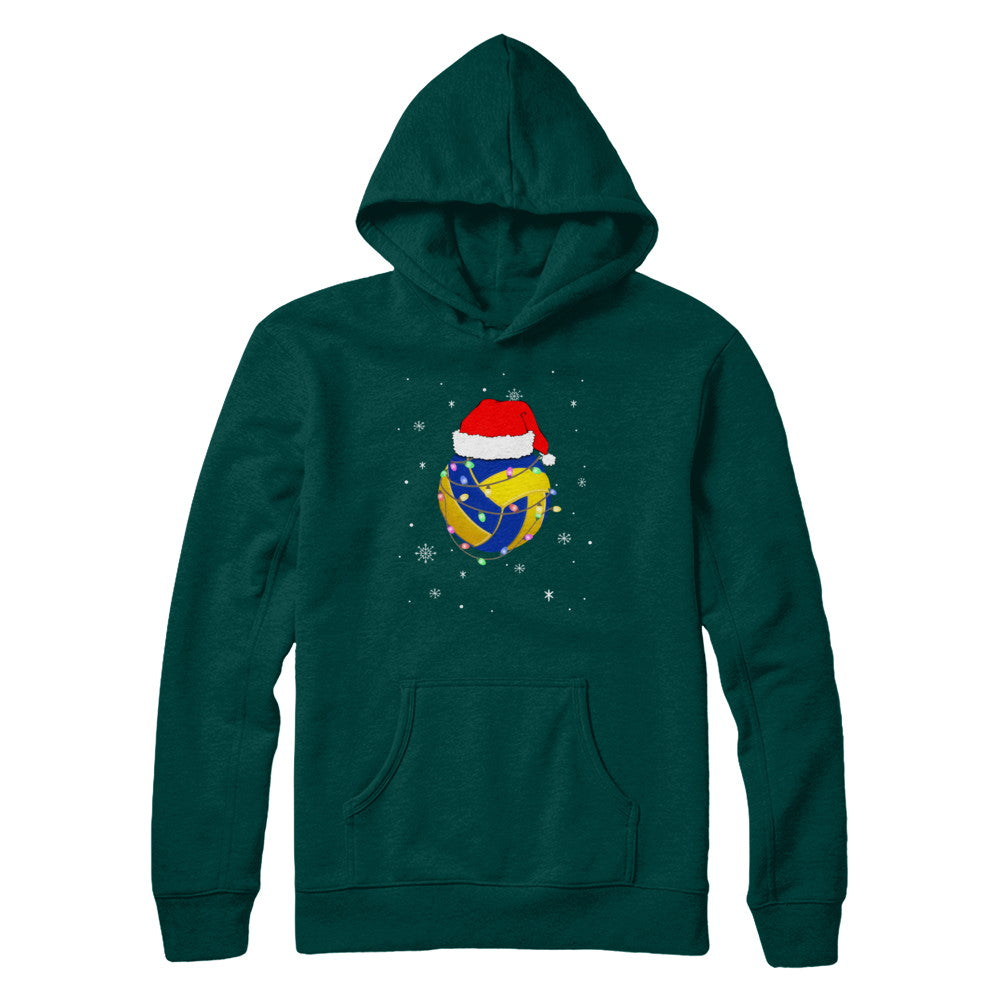 Santa Hat Volleyball Christmas Gifts T-Shirt & Sweatshirt | Teecentury.com