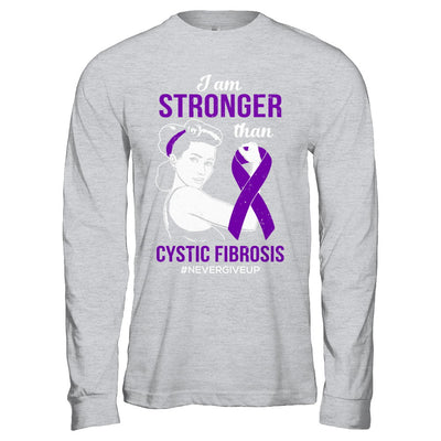 I Am Stronger Than Cystic Fibrosis Awareness Support T-Shirt & Hoodie | Teecentury.com