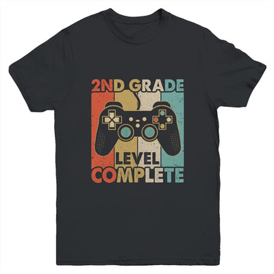 2nd Grade Graduation Level Complete Video Games Boy Kids Youth Shirt | teecentury