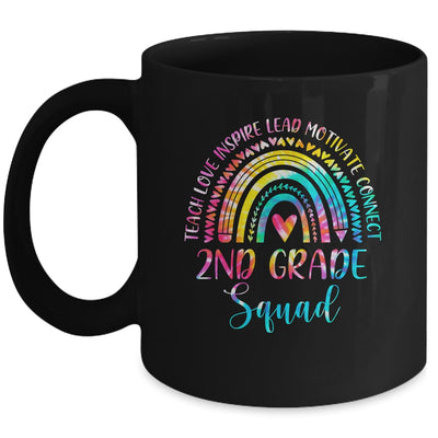 2nd Grade Teacher Squad Tie Dye Rainbow Back To School Mug Coffee Mug | Teecentury.com
