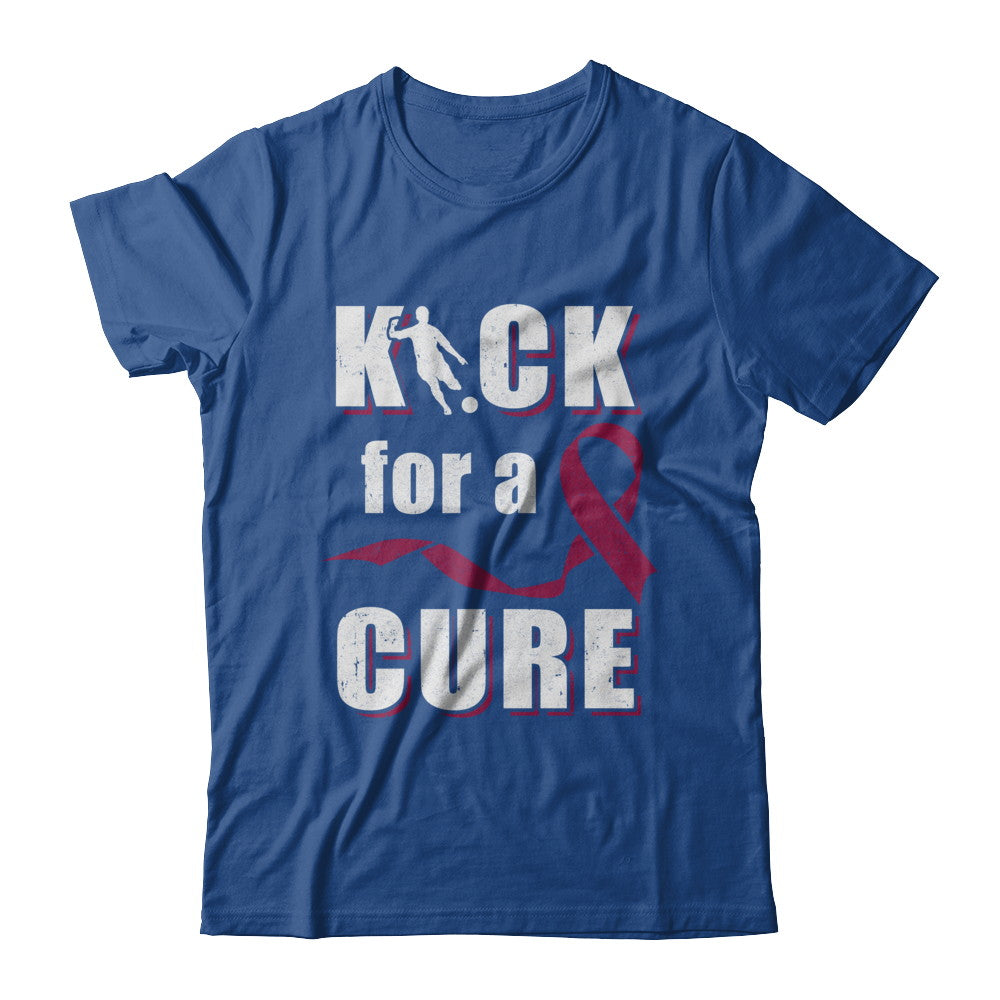 Kick For A Cure Soccer Multiple Myeloma Awareness T-Shirt & Hoodie | Teecentury.com