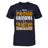 I'm A Proud Grandma Of A Smartass Granddaughter T-Shirt & Hoodie | Teecentury.com