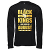 Black Kings Are Born In August Birthday T-Shirt & Hoodie | Teecentury.com