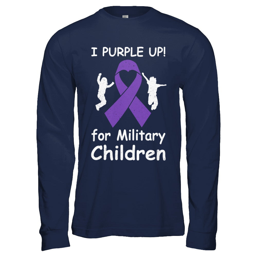 I Purple Up For Month Of The Military Child T-Shirt & Hoodie | Teecentury.com