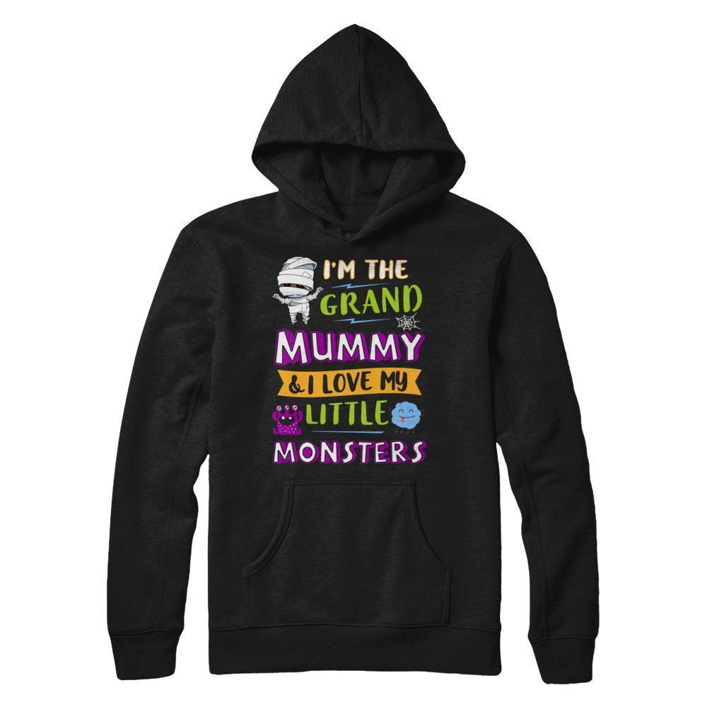Halloween I'm The Grand Mummy And I Love My Little Monsters T-Shirt & Hoodie | Teecentury.com