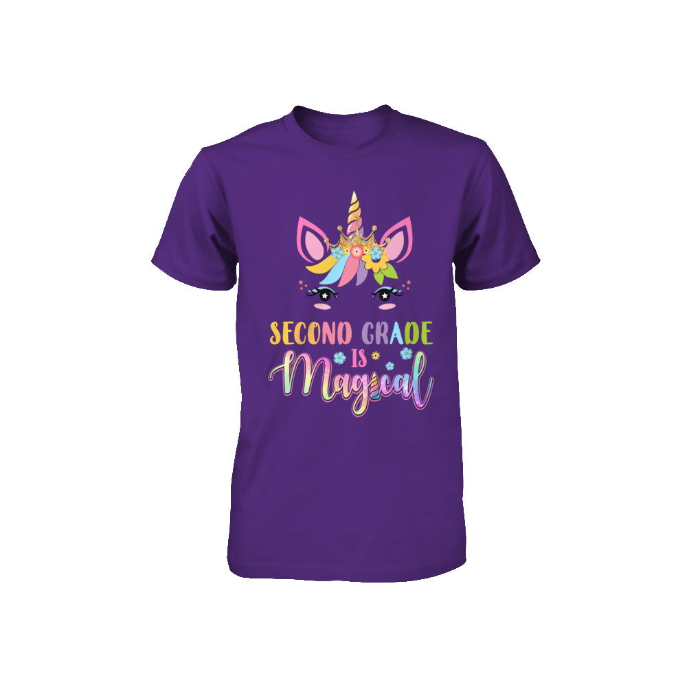 Second Grade is magical Unicorn Back to School 2nd Grade Youth Youth Shirt | Teecentury.com