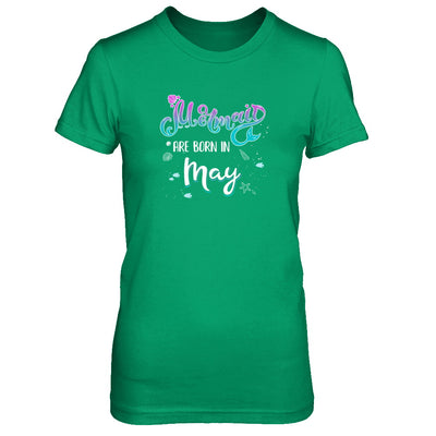 Mermaids Are Born In May Birthday Girl Gift T-Shirt & Tank Top | Teecentury.com