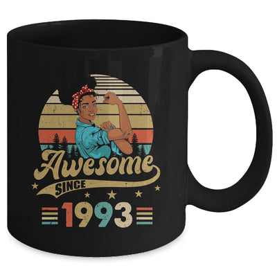 30 Year Old Awesome Since 1993 30th Birthday Black Women Mug | teecentury