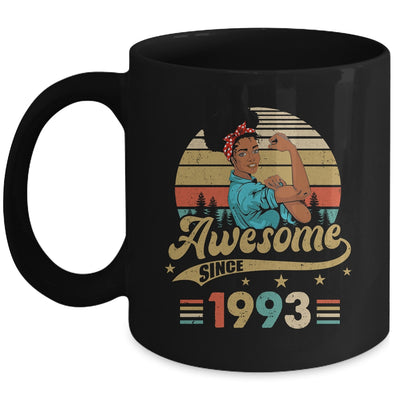 30 Year Old Awesome Since 1993 30th Birthday Black Women Mug | teecentury