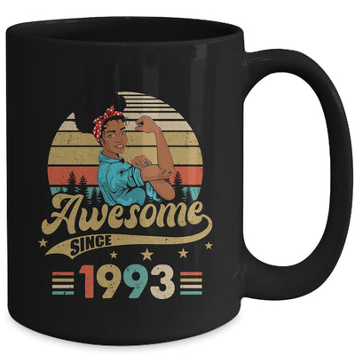 30 Year Old Awesome Since 1993 30th Birthday Black Women Mug | teecentury