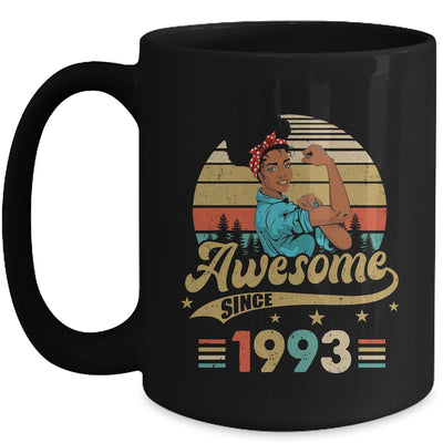 30 Year Old Awesome Since 1993 30th Birthday Black Women Mug | teecentury