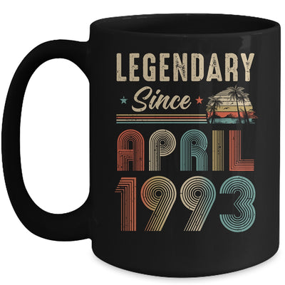 30 Years Old Legendary Since April 1993 30th Birthday Mug | teecentury