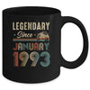 30 Years Old Legendary Since January 1993 30th Birthday Mug | teecentury