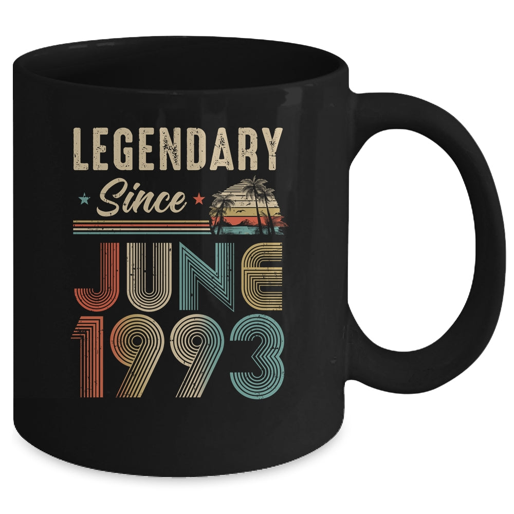 30 Years Old Legendary Since June 1993 30th Birthday Mug | teecentury