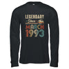 30 Years Old Legendary Since March 1993 30th Birthday Shirt & Hoodie | teecentury