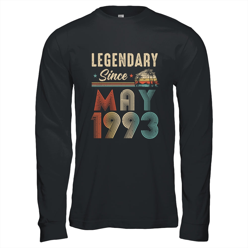 30 Years Old Legendary Since May 1993 30th Birthday Shirt & Hoodie | teecentury