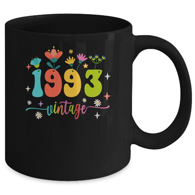 30 Years Old Vintage 1993 30th Birthday Tee Wildflower Mug | teecentury