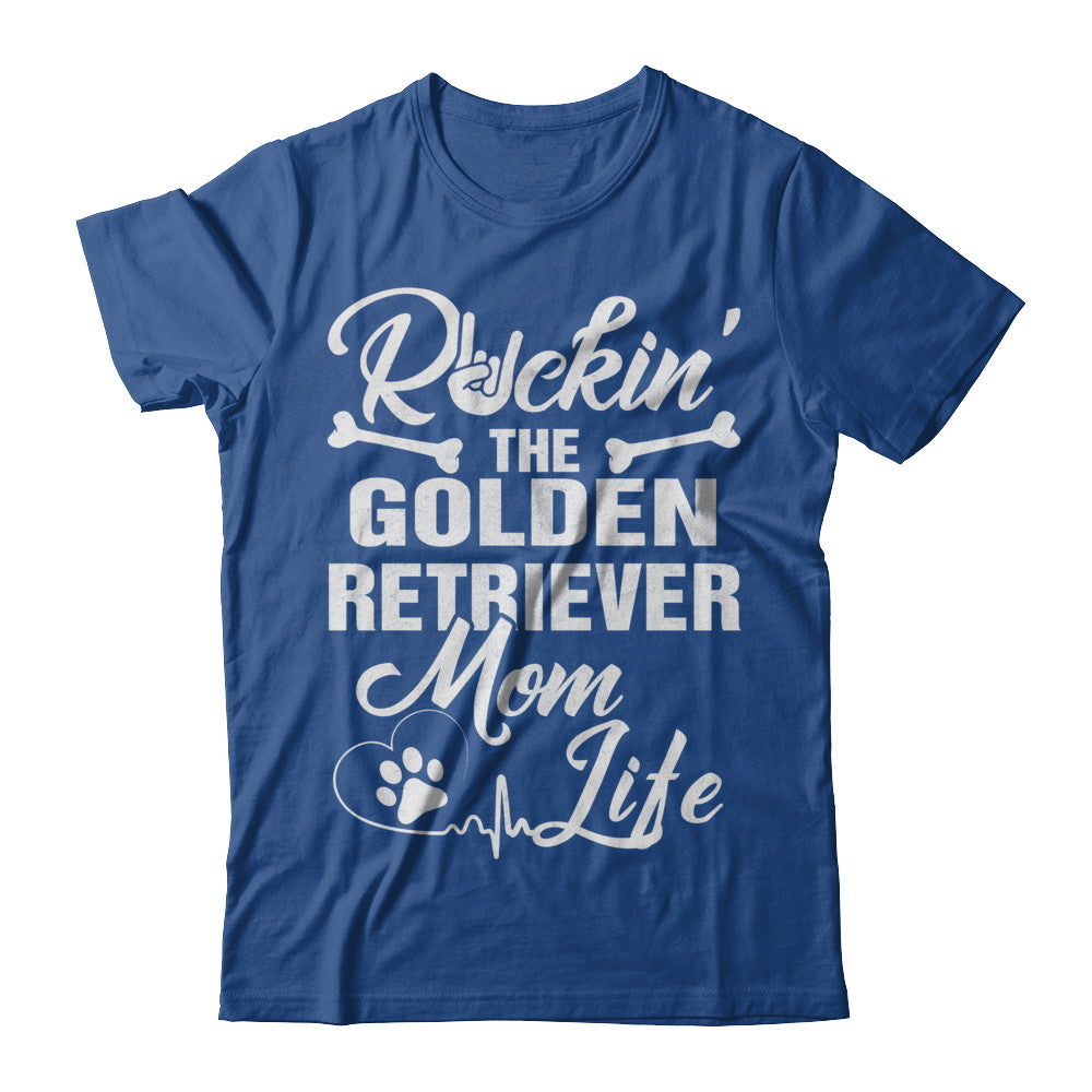 Rockin The Golden Retriever Mom Life Men Style T-Shirt & Hoodie | Teecentury.com