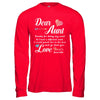 Dear Aunt Thanks For Being My Aunt Gift Christmas T-Shirt & Hoodie | Teecentury.com