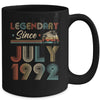 30th Birthday 30 Years Old Legendary Since July 1992 Mug Coffee Mug | Teecentury.com