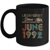 30th Birthday 30 Years Old Legendary Since June 1992 Mug Coffee Mug | Teecentury.com
