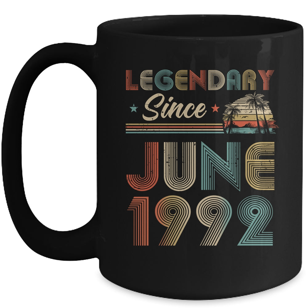 30th Birthday 30 Years Old Legendary Since June 1992 Mug Coffee Mug | Teecentury.com