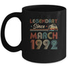 30th Birthday 30 Years Old Legendary Since March 1992 Mug Coffee Mug | Teecentury.com