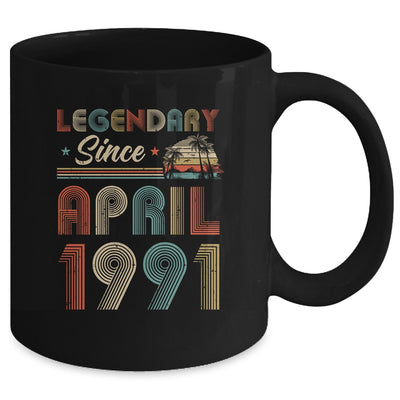 31th Birthday Gift 31 Years Old Legendary Since April 1991 Mug Coffee Mug | Teecentury.com