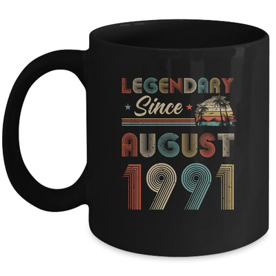 31th Birthday Gift 31 Years Old Legendary Since August 1991 Mug Coffee Mug | Teecentury.com