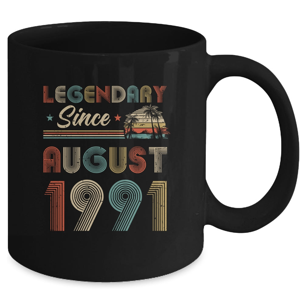 31th Birthday Gift 31 Years Old Legendary Since August 1991 Mug Coffee Mug | Teecentury.com