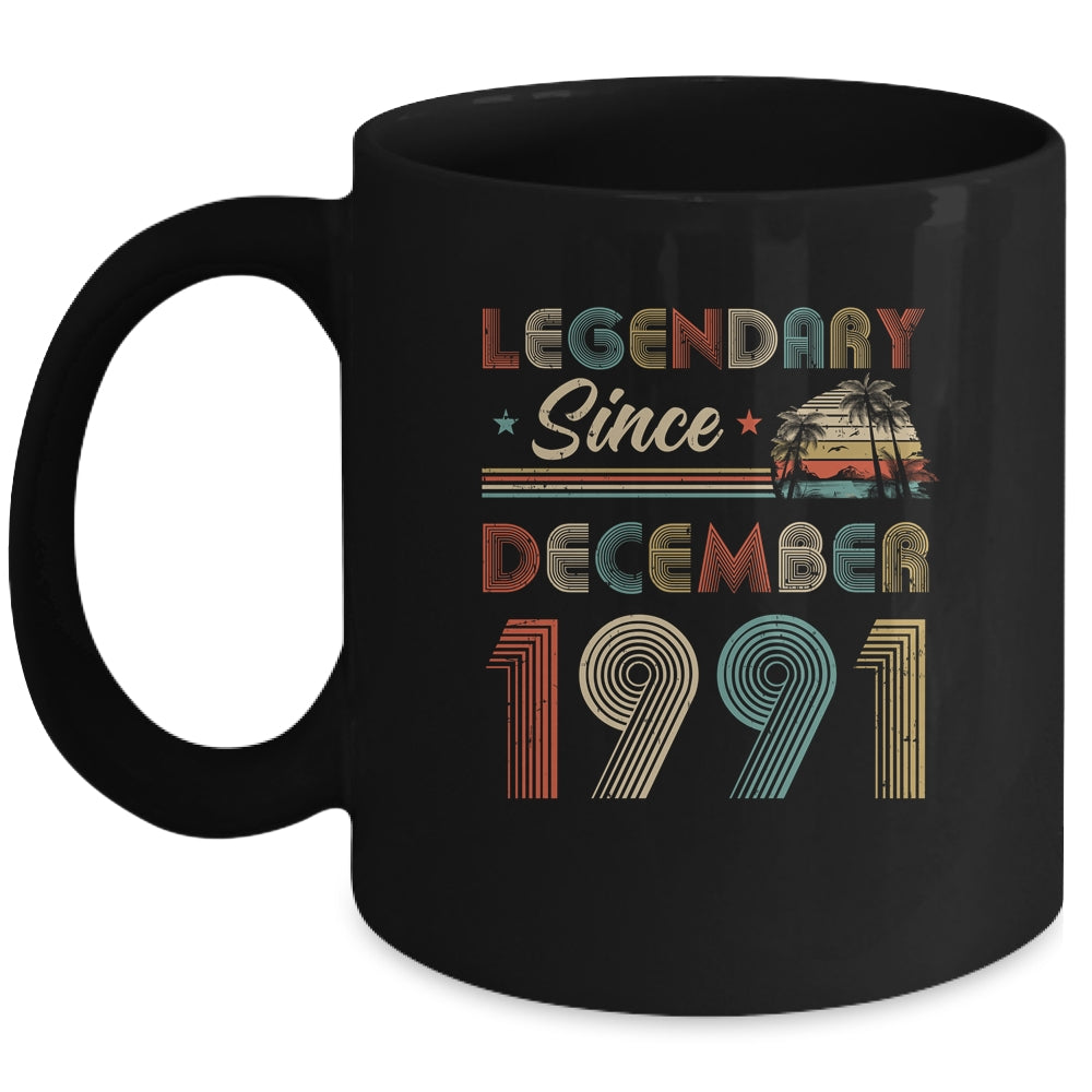 31th Birthday Gift 31 Years Old Legendary Since December 1991 Mug Coffee Mug | Teecentury.com