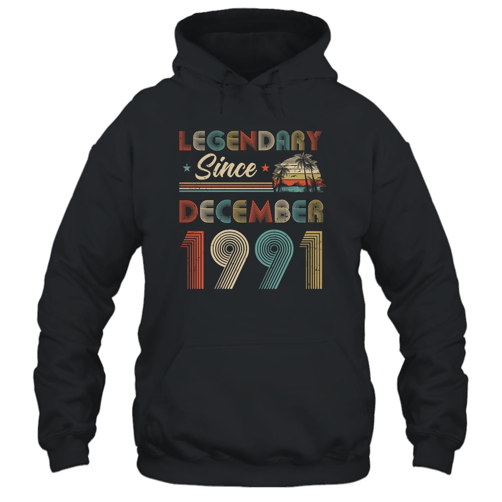 31th Birthday Gift 31 Years Old Legendary Since December 1991 T-Shirt & Hoodie | Teecentury.com