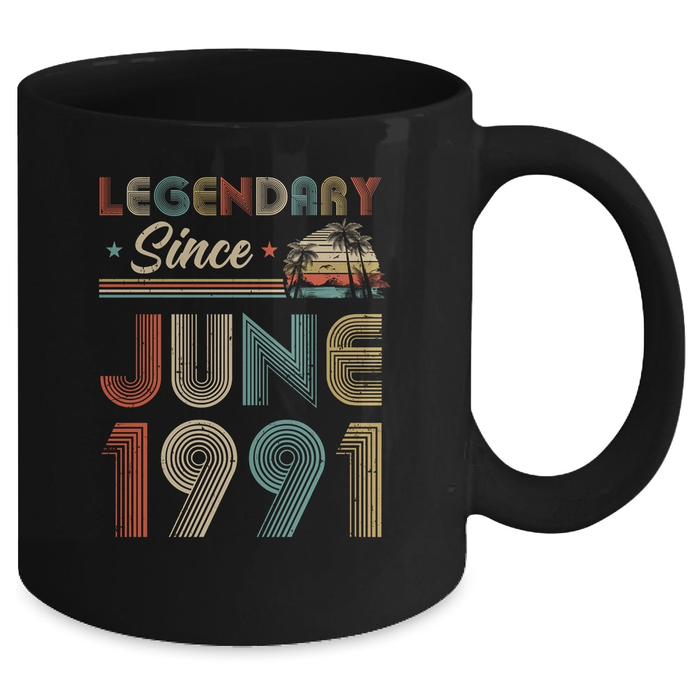 31th Birthday Gift 31 Years Old Legendary Since June 1991 Mug Coffee Mug | Teecentury.com