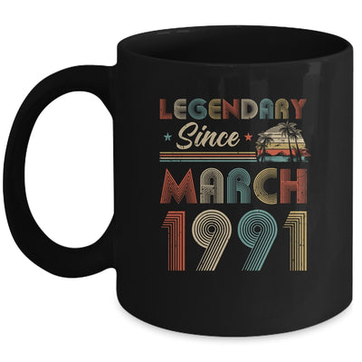 31th Birthday Gift 31 Years Old Legendary Since March 1991 Mug Coffee Mug | Teecentury.com