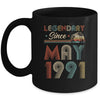 31th Birthday Gift 31 Years Old Legendary Since May 1991 Mug Coffee Mug | Teecentury.com