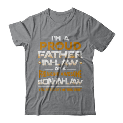 Proud Father-In-Law Freaking Awesome Son-In-Law T-Shirt & Hoodie | Teecentury.com