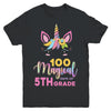 100 Magical Days Of 5Th Grade School Unicorn Girl Gift Youth Youth Shirt | Teecentury.com