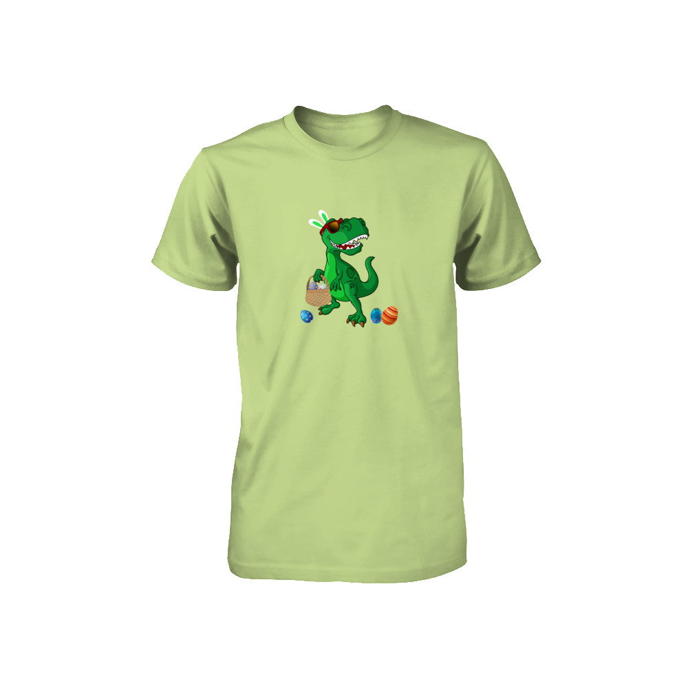 Funny Dabbing Cool Easter Bunny Dinosaur Youth Youth Shirt | Teecentury.com