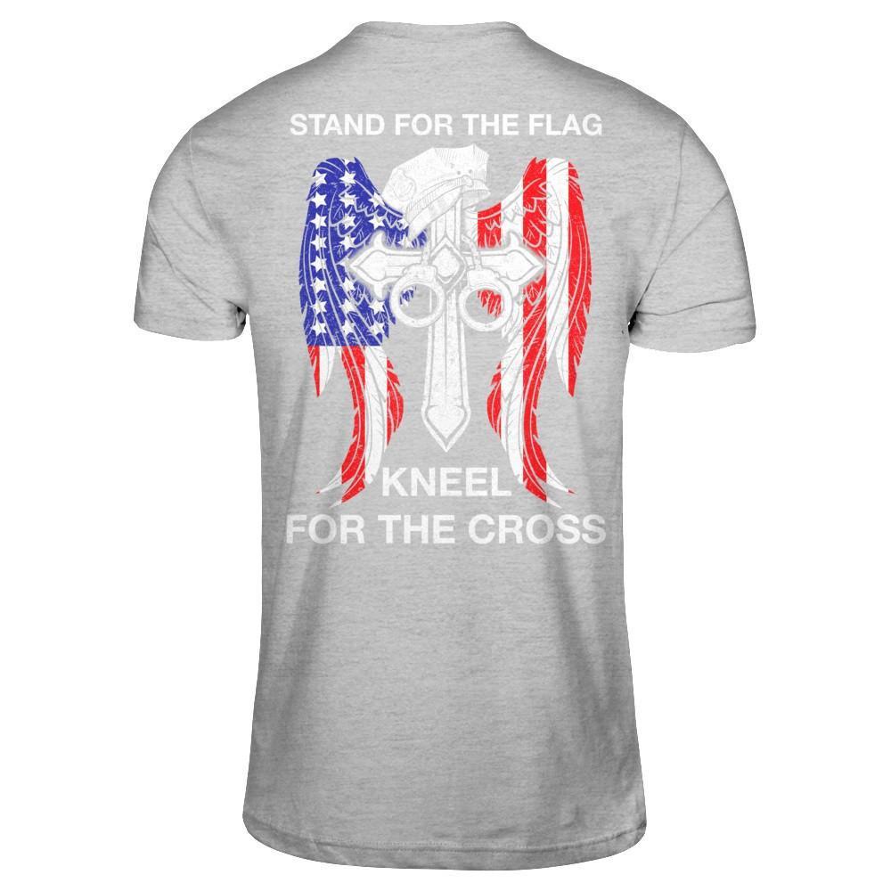 Police Stand For The Flag Kneel For The Cross T-Shirt & Hoodie | Teecentury.com