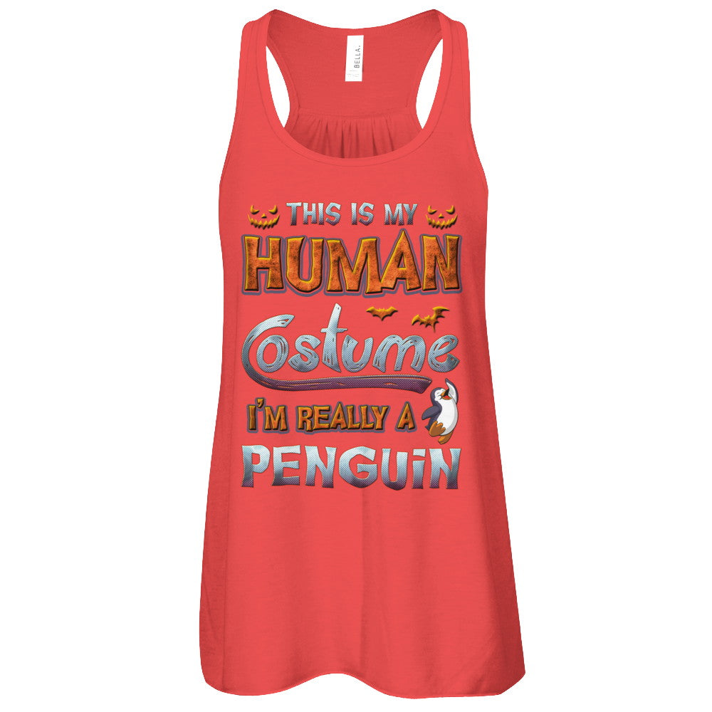 Penguin Halloween My Human Costume I'm Really A Penguin T-Shirt & Tank Top | Teecentury.com