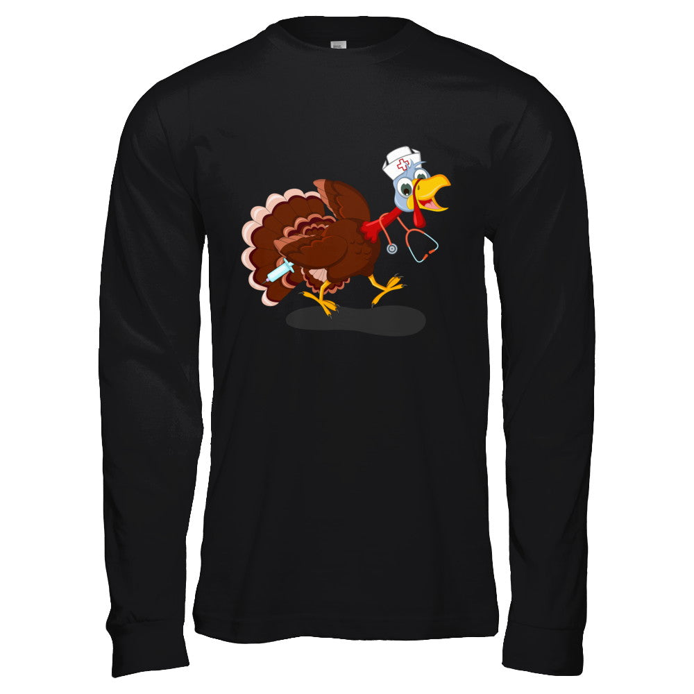 Nurse Turkey Funny Thanksgiving Day T-Shirt & Hoodie | Teecentury.com