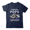 Proud Pops Police Thin Blue Line Flag Fathers Day T-Shirt & Hoodie | Teecentury.com