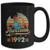 31 Year Old Awesome Since 1992 31st Birthday Black Women Mug | teecentury